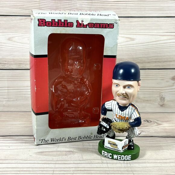 ERIC WEDGE Bobblehead LIMA LOCOS Baseball Catcher RARE 2003 SGA -Indians Manager - Picture 9 of 15